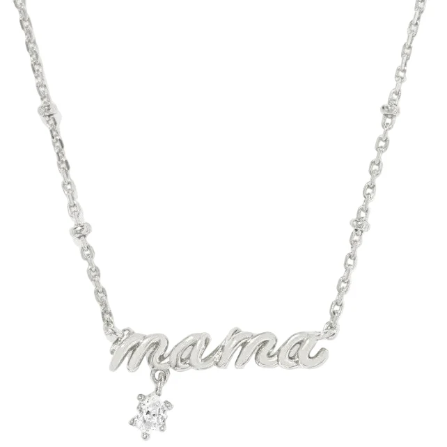 Kendra Scott "Mama" Script Crystal Pendant Necklace - Image 2