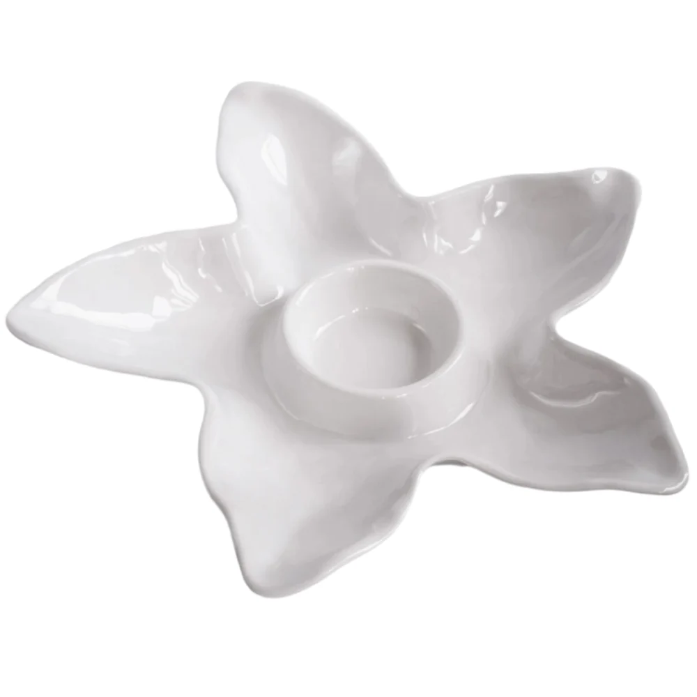 Beatriz Ball Vida Ocean Melamine Chip & Dip Starfish Bowl - 16"