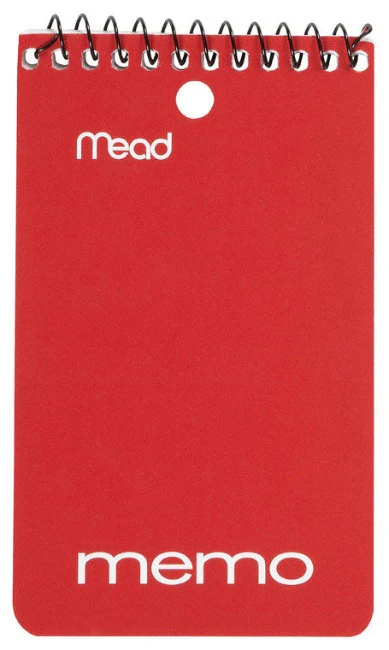Mead Spiral-Bound Memo Book - 60 pg. - Image 2