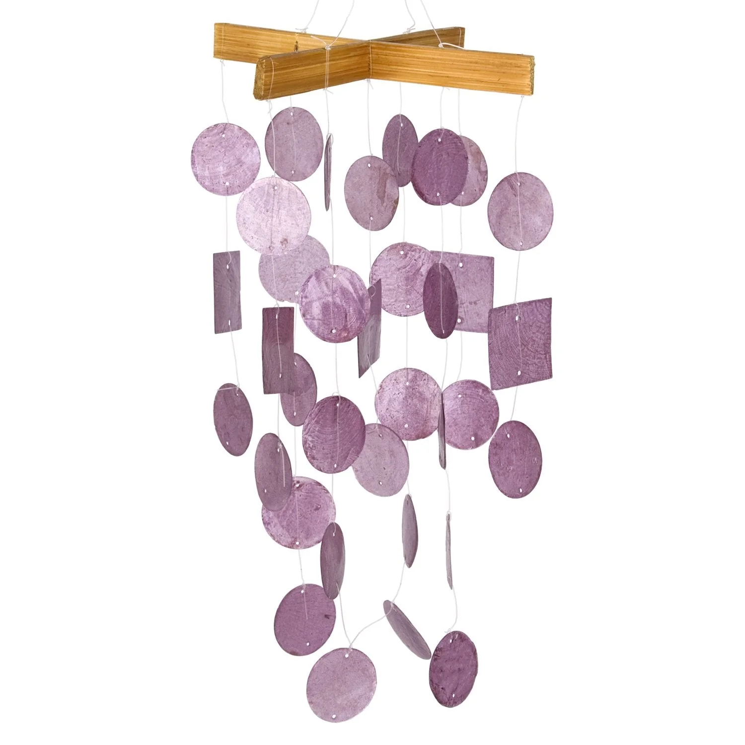 Woodstock Mini Capiz Windchimes - 12" - Image 4