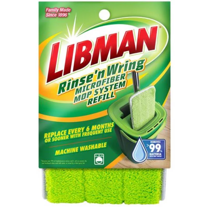 Libman Rinse-N-Wring Microfiber Mop w/ Bucket (& Refills) - Image 2