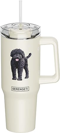Serengeti Stainless Steel Dog Pattern Insulated Travel Mug - 40 oz. - Image 13