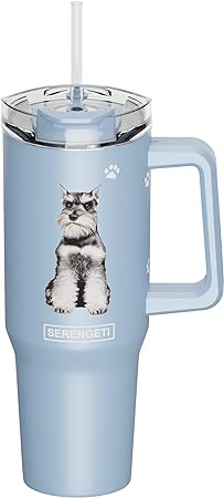 Serengeti Stainless Steel Dog Pattern Insulated Travel Mug - 40 oz. - Image 14
