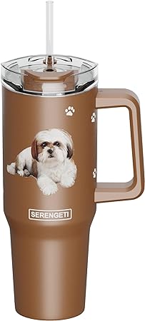 Serengeti Stainless Steel Dog Pattern Insulated Travel Mug - 40 oz. - Image 15
