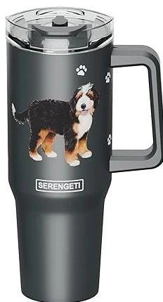 Serengeti Stainless Steel Dog Pattern Insulated Travel Mug - 40 oz. - Image 16