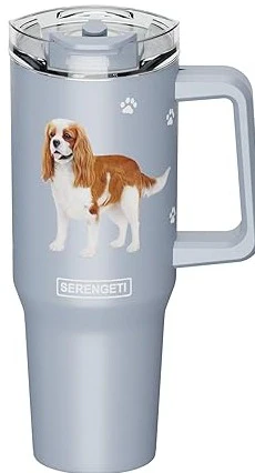 Serengeti Stainless Steel Dog Pattern Insulated Travel Mug - 40 oz. - Image 18