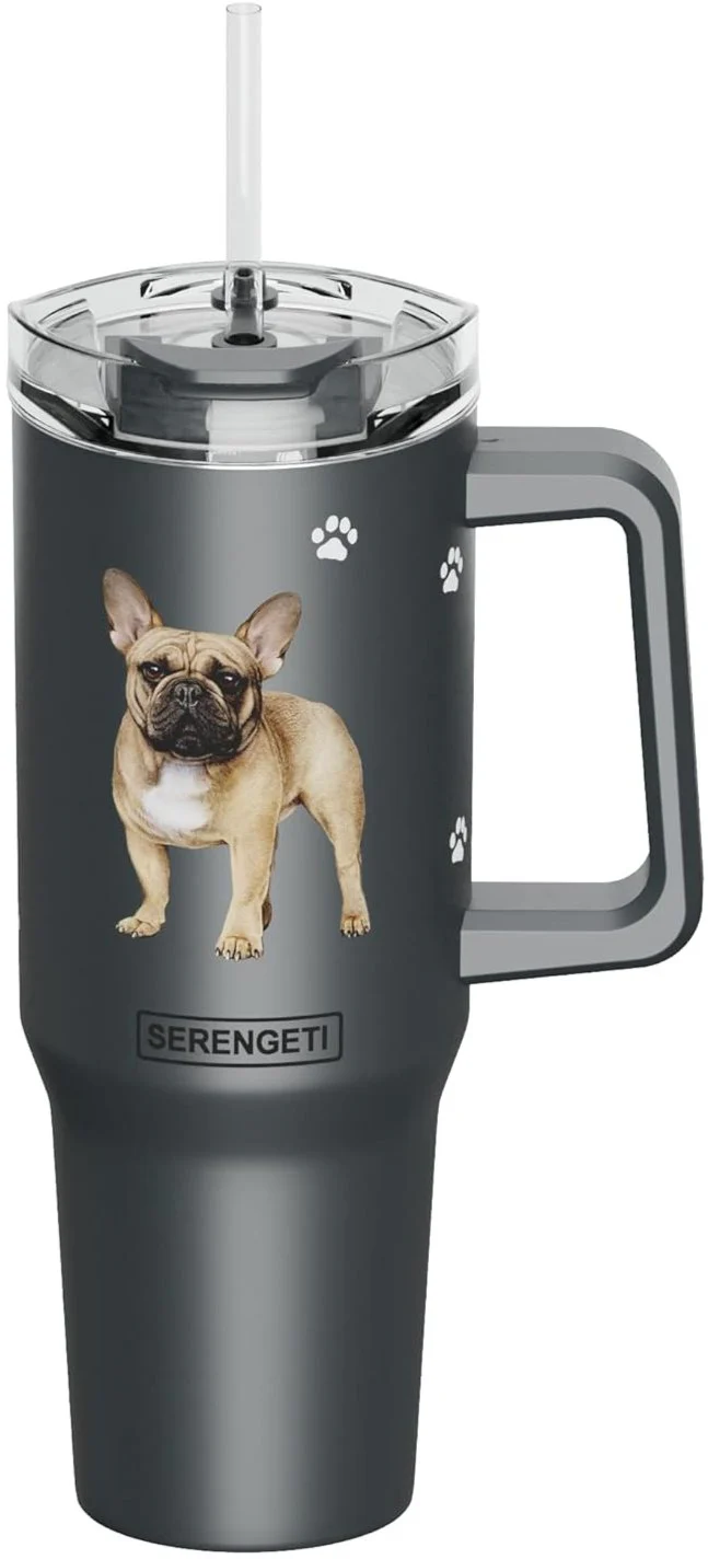 Serengeti Stainless Steel Dog Pattern Insulated Travel Mug - 40 oz. - Image 20