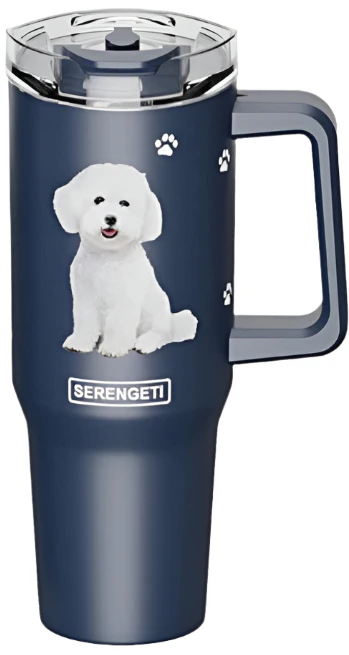 Serengeti Stainless Steel Dog Pattern Insulated Travel Mug - 40 oz. - Image 24