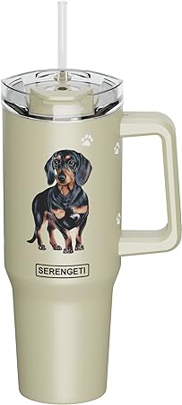 Serengeti Stainless Steel Dog Pattern Insulated Travel Mug - 40 oz. - Image 5