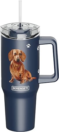 Serengeti Stainless Steel Dog Pattern Insulated Travel Mug - 40 oz. - Image 6