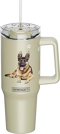 Serengeti Stainless Steel Dog Pattern Insulated Travel Mug - 40 oz. - Image 7