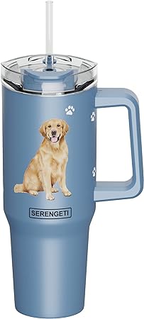 Serengeti Stainless Steel Dog Pattern Insulated Travel Mug - 40 oz. - Image 8