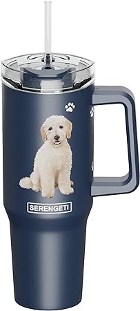 Serengeti Stainless Steel Dog Pattern Insulated Travel Mug - 40 oz. - Image 9