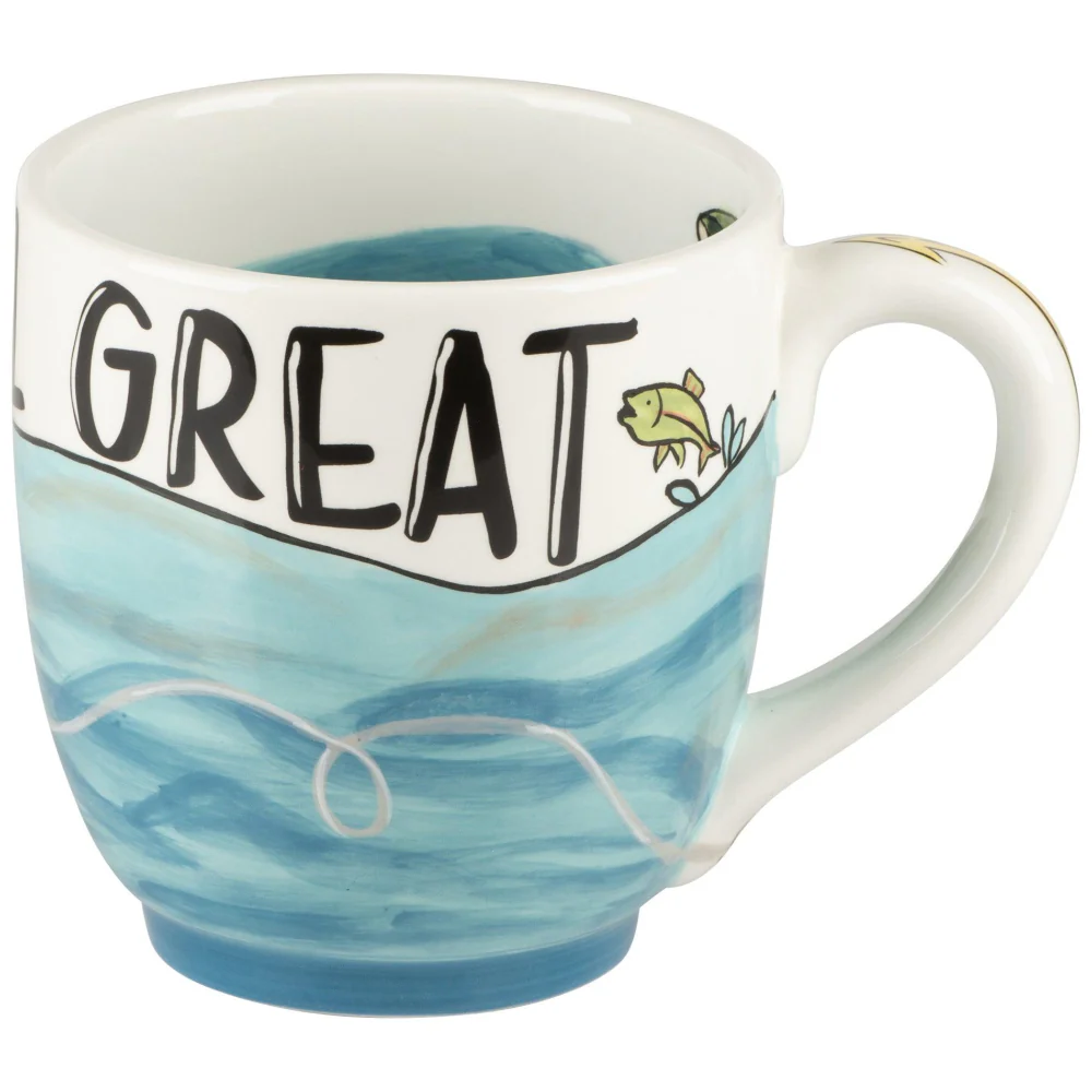 Glory Haus Ceramic "You're Reel Great" Fishing Mug - 16 oz. - Image 2