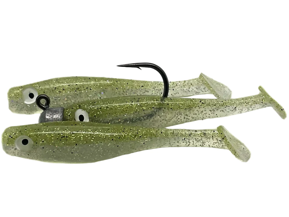 Marker 54 Mullet Run Soft Lure + Hook Rig - 3 pc. - Image 4
