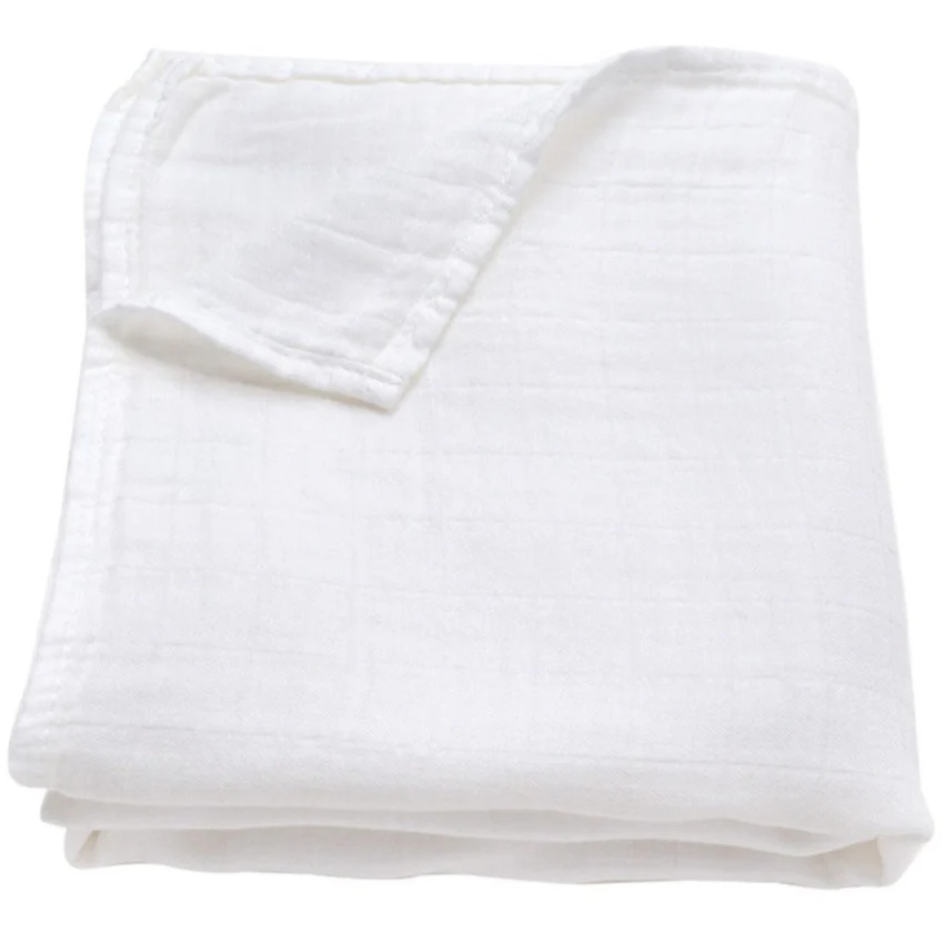 Ali + Oli Bamboo Muslin Baby Swaddling Blanket - 47" x 47" - Image 5
