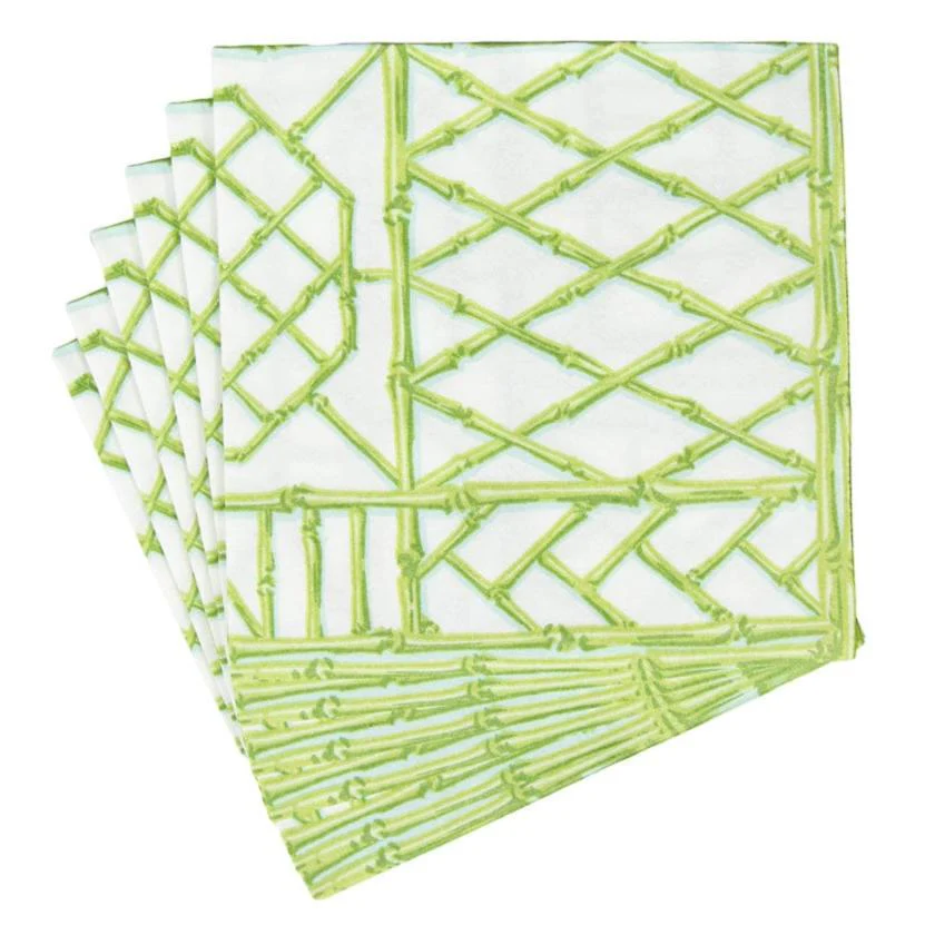 Caspari Bamboo Screen Paper Napkins - Image 2