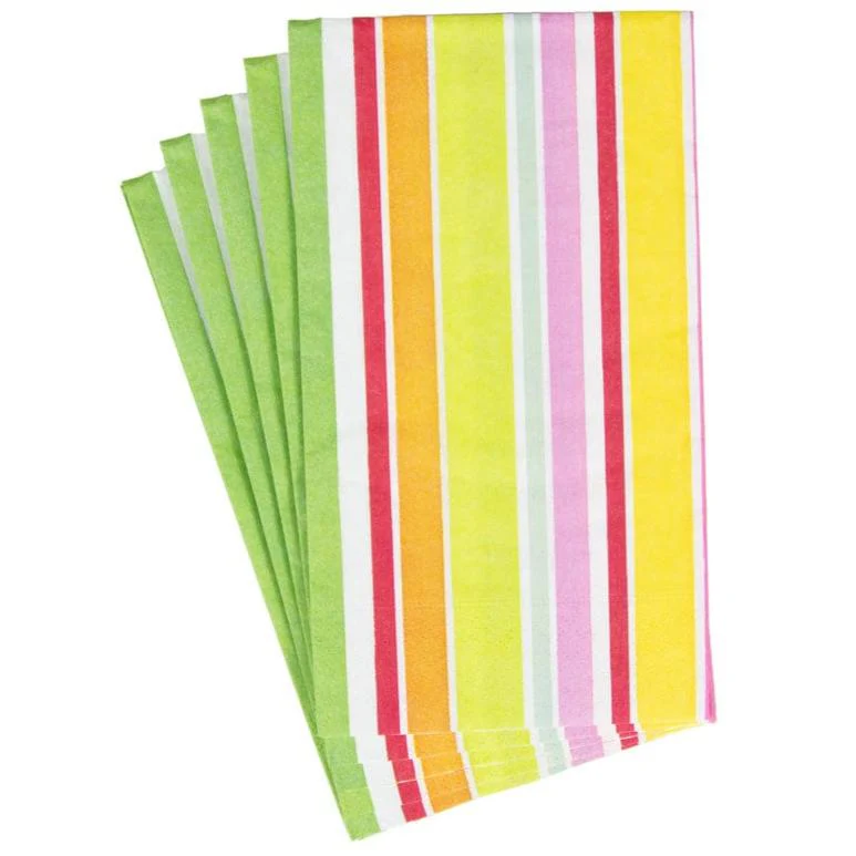 Caspari Cabana Striped Paper Napkins - Image 2