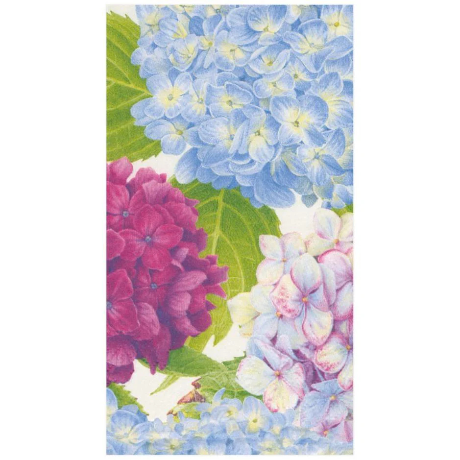 Caspari Hydrangea Garden Paper Napkins - Image 2