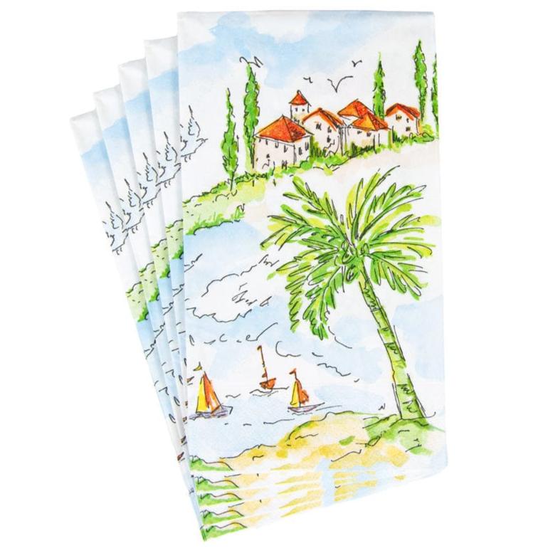 Caspari Mallorca Paper Napkins - Image 2
