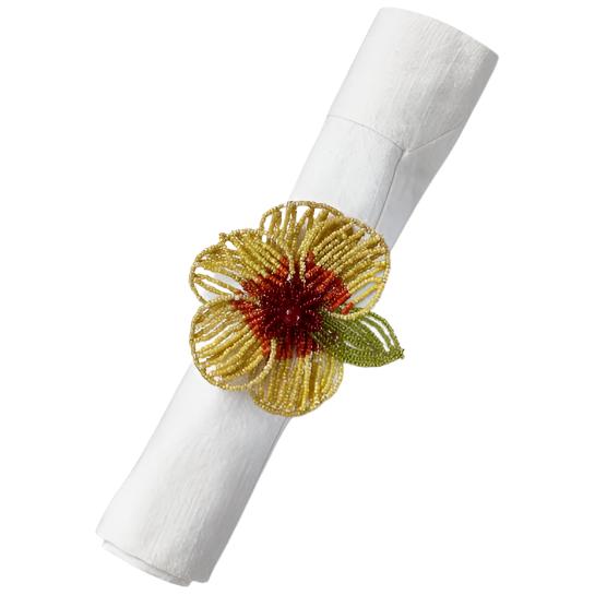 Beaded Flower Napkin Rings - Image 3