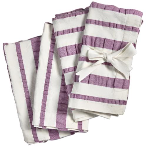 Seersucker Stripe Cotton Napkins - 4 pc. - Image 2