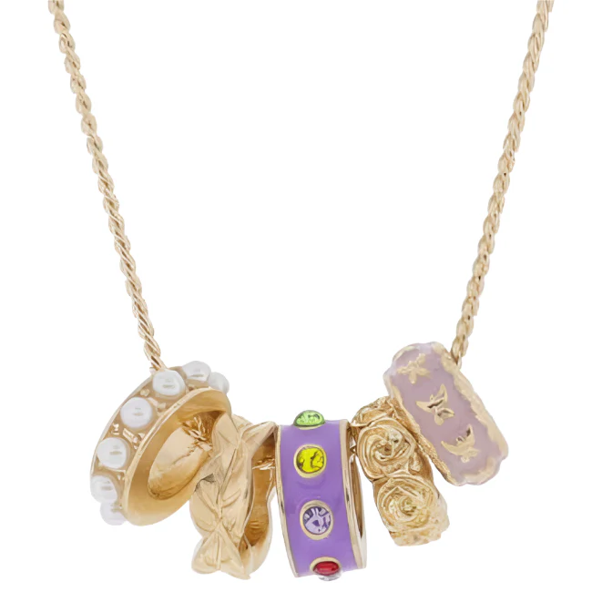 Jane Marie Ring Charm Cluster Necklaces - Image 4