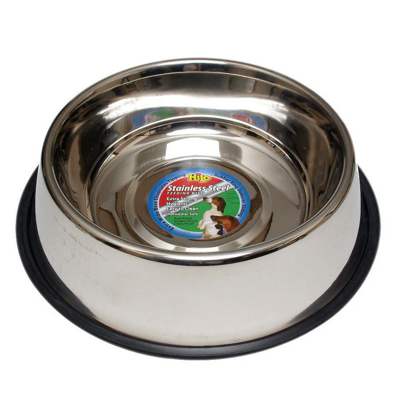 HiLo Non-Skid Stainless Steel Dog Food Dish - Image 3