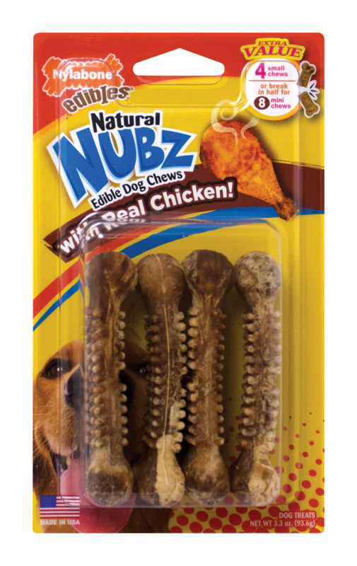 Nylabone Nubz Chicken Dog Chews - Image 2