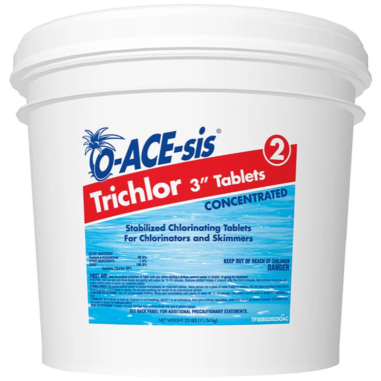 O-ACE-sis 3" Trichlor Chlorine Stabilizing Tablets - Image 3