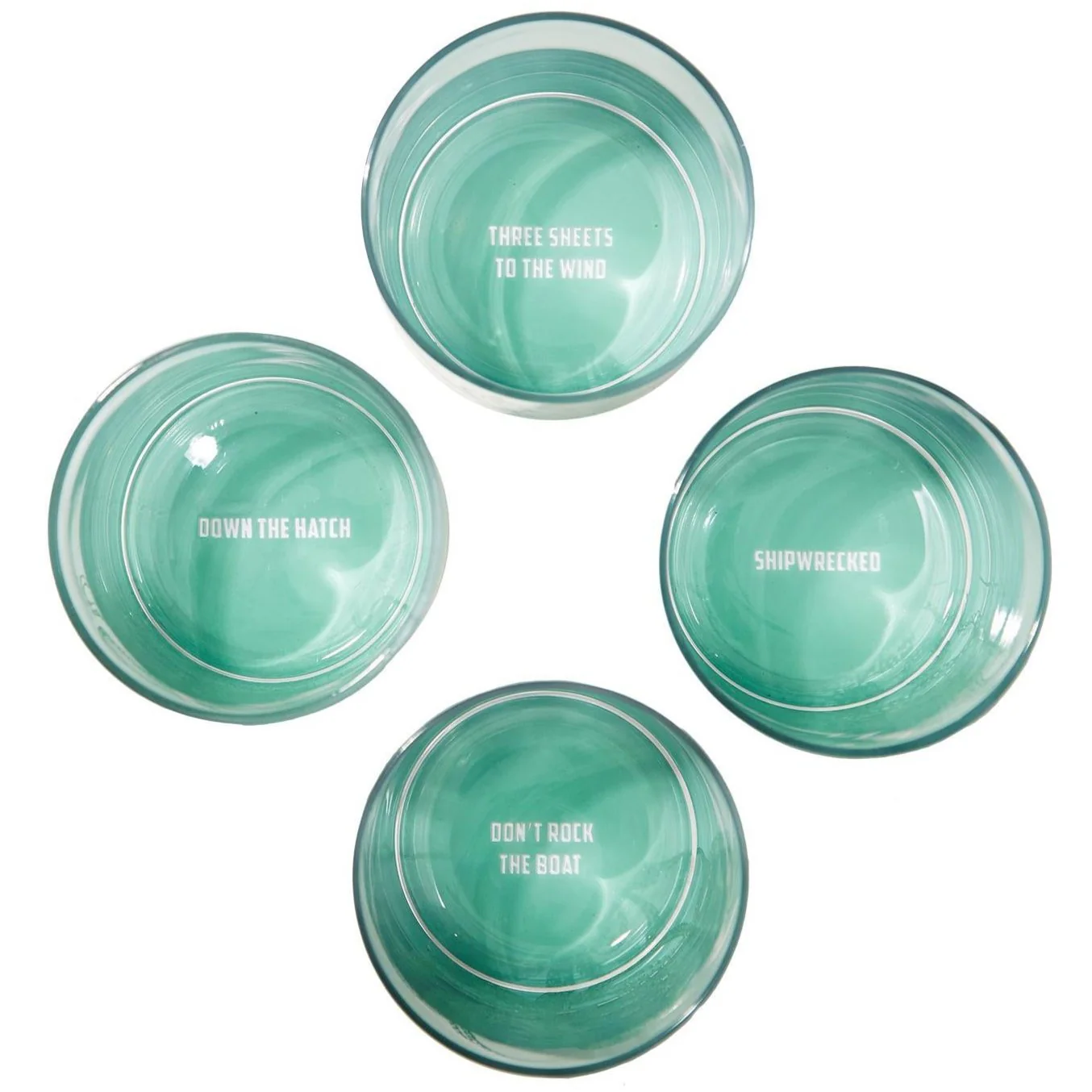 Ocean Water Double Old-Fashioned Octopus Glasses - 4 pc. - Image 2
