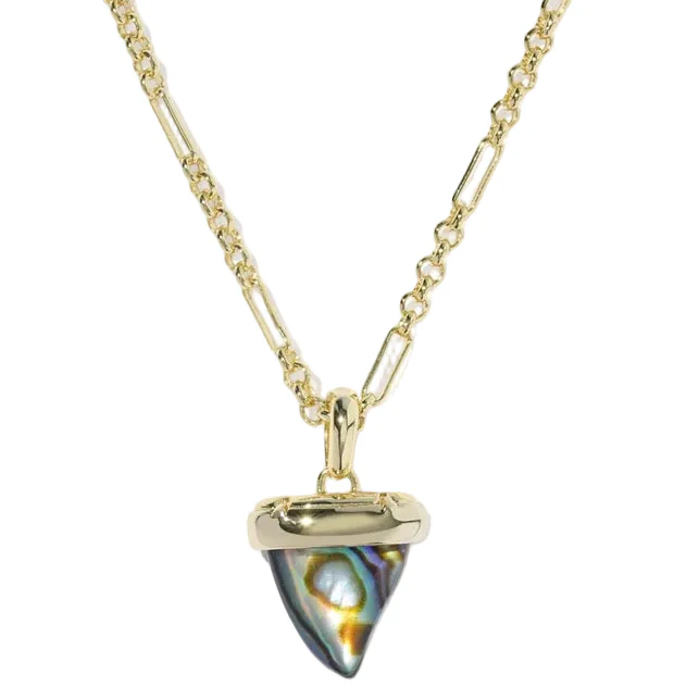 Kendra Scott Oleana Abalone Shark Tooth Necklace - Image 2