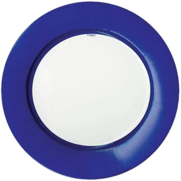 Caspari Linen Border Round Paper Plates - 8 pc. - Image 4