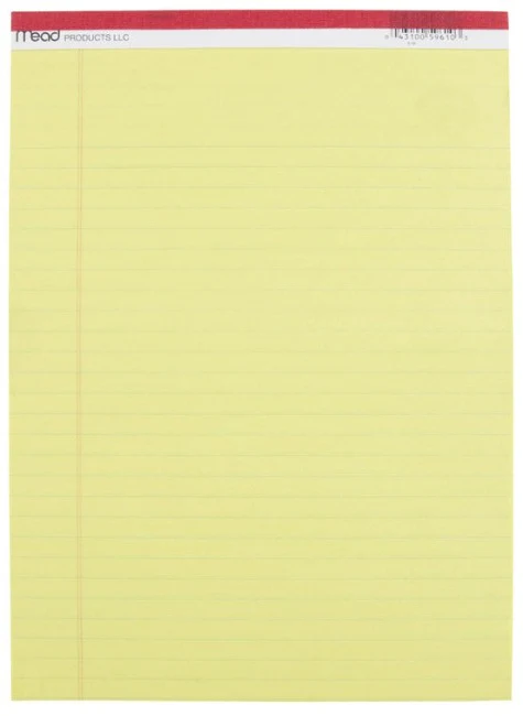 Mead Yellow Legal Paper Pad - 50 pg. - Image 2