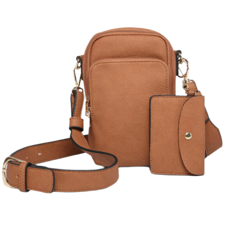 Jen & Co. Parker 3-Compartment Vegan Leather Crossbody Bag - Image 2