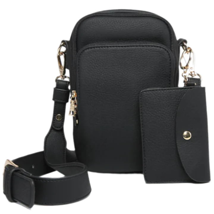 Jen & Co. Parker 3-Compartment Vegan Leather Crossbody Bag - Image 3