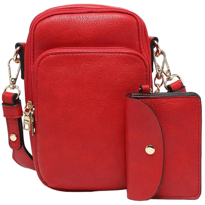 Jen & Co. Parker 3-Compartment Vegan Leather Crossbody Bag - Image 7