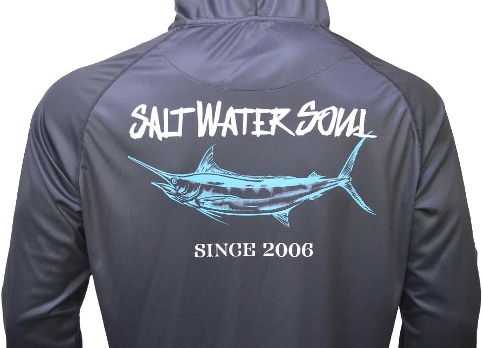 Salt Water Soul Performance Hoodie - Marlin - Image 2