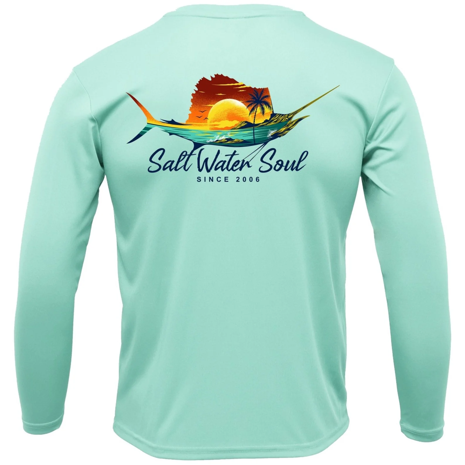 Salt Water Soul Performance Long Sleeve Shirts - Image 2