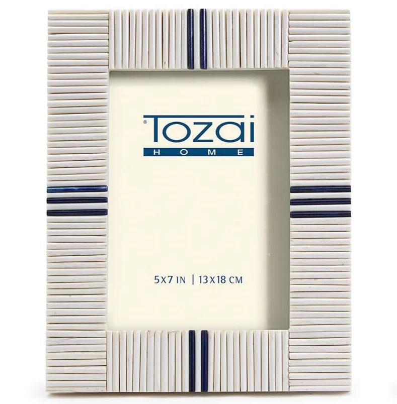 Bone & Inlaid Lapis Photo Frame - Image 3