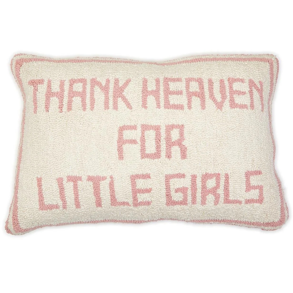 "Thank Heaven for Little Boys/Girls" Embroidered Pillow - 18" x 13" - Image 2