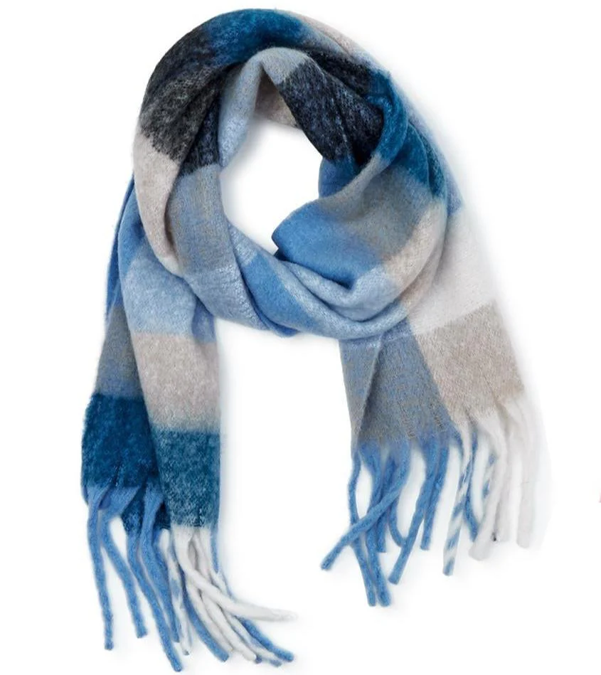 Ultra Soft Brushed Plaid Scarves - 84" - Image 2