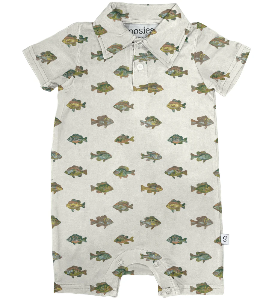 Goosies Short Sleeve Polo Baby Romper - Image 3