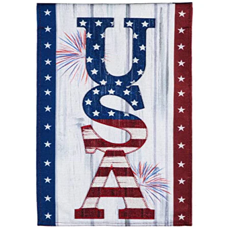 Evergreen Patriotic Themed Garden Flags - 12.5" x 18" - Image 8
