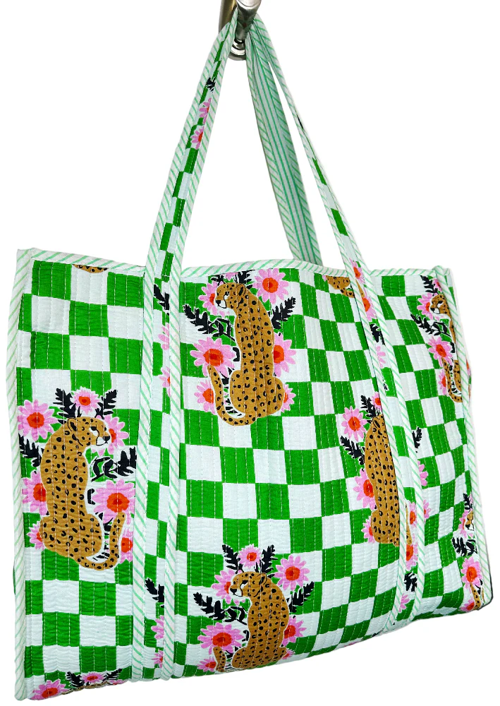 Folklore Couture Quilted Cotton Totes - 17.5" x 17.5" - Image 11