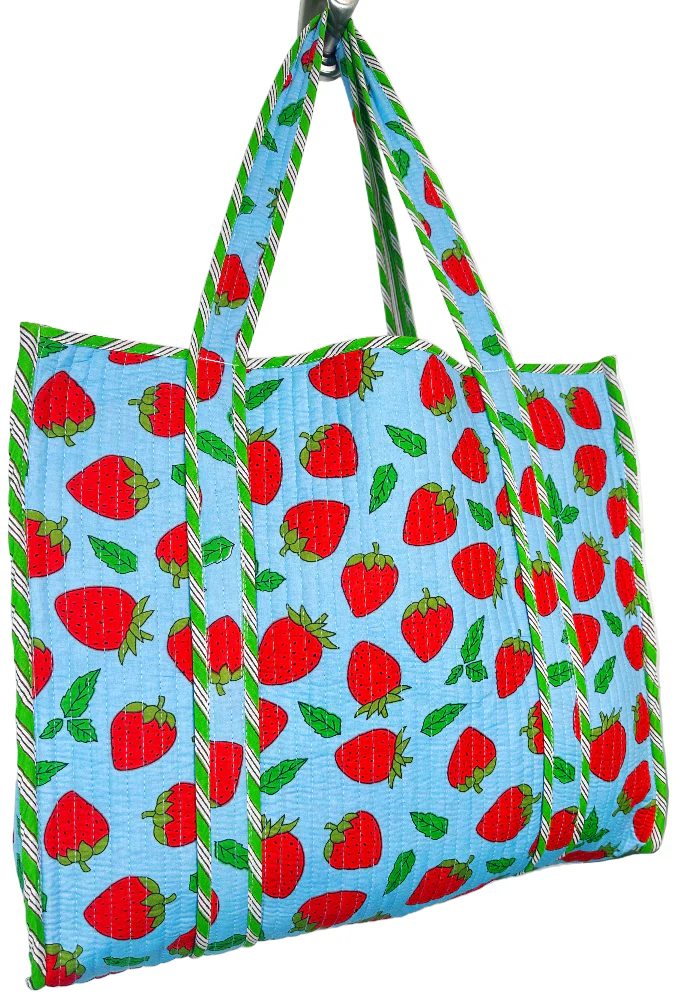 Folklore Couture Quilted Cotton Totes - 17.5" x 17.5" - Image 16