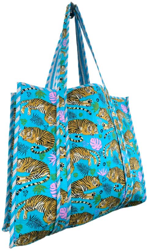 Folklore Couture Quilted Cotton Totes - 17.5" x 17.5" - Image 3