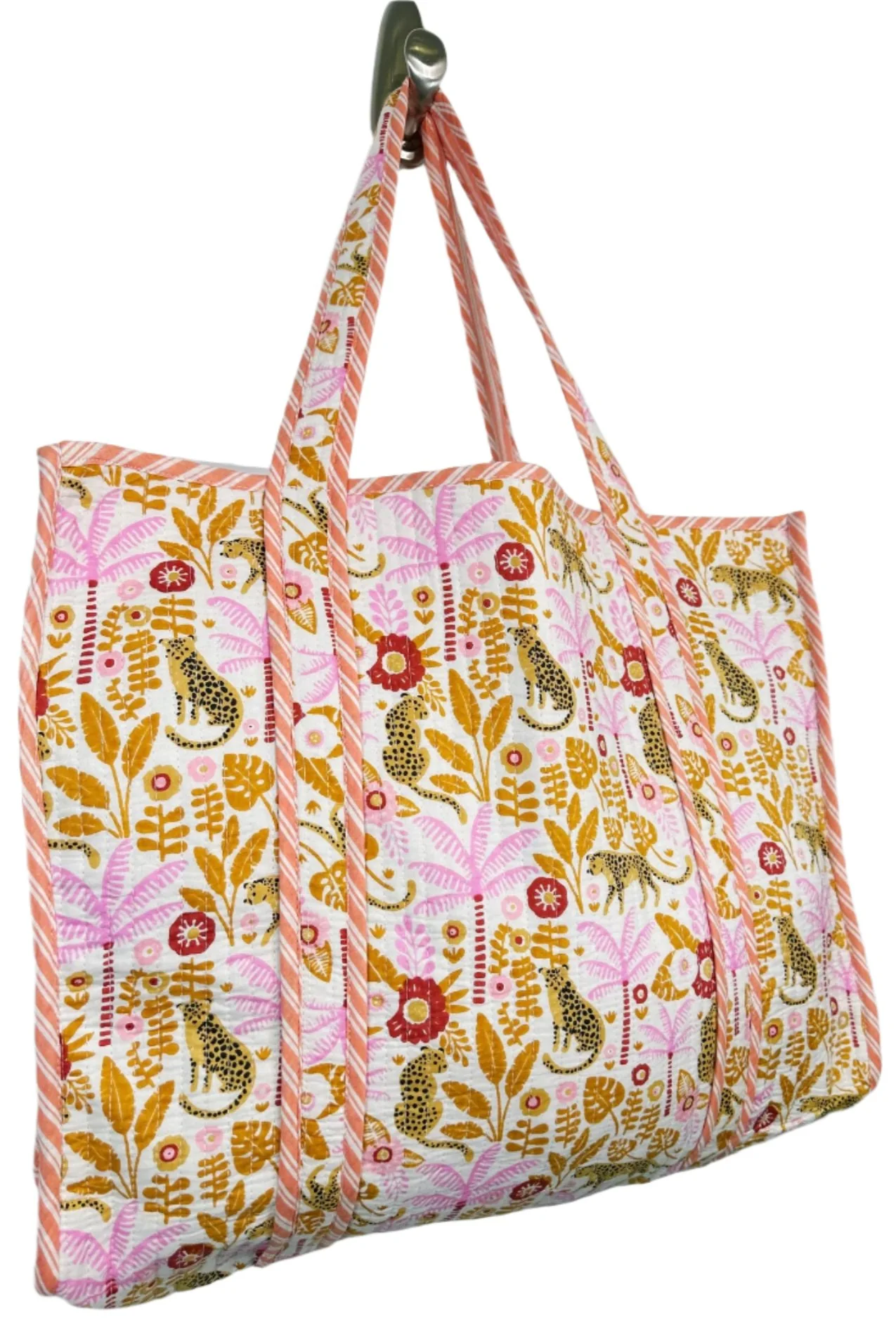 Folklore Couture Quilted Cotton Totes - 17.5" x 17.5" - Image 6