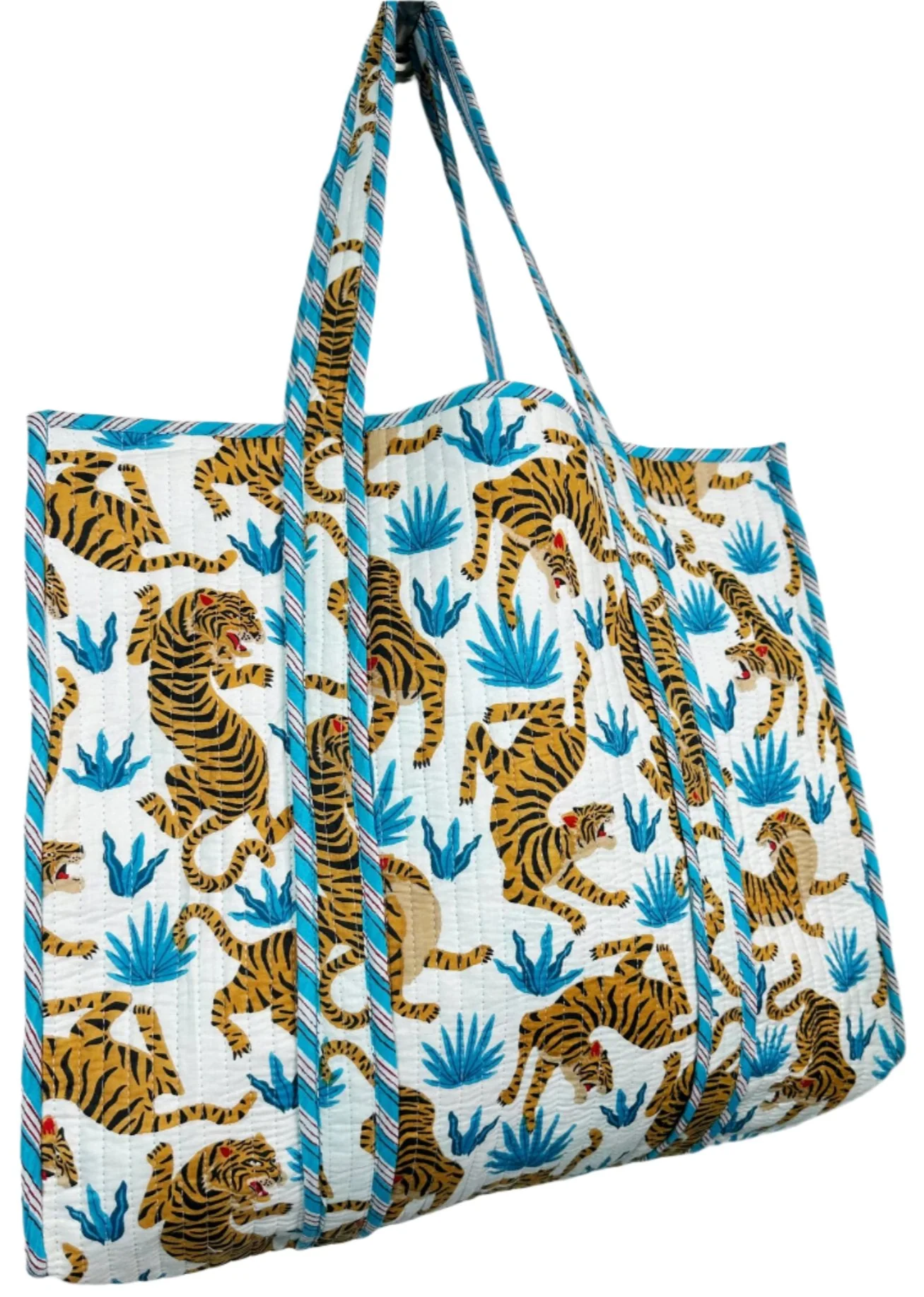 Folklore Couture Quilted Cotton Totes - 17.5" x 17.5" - Image 7