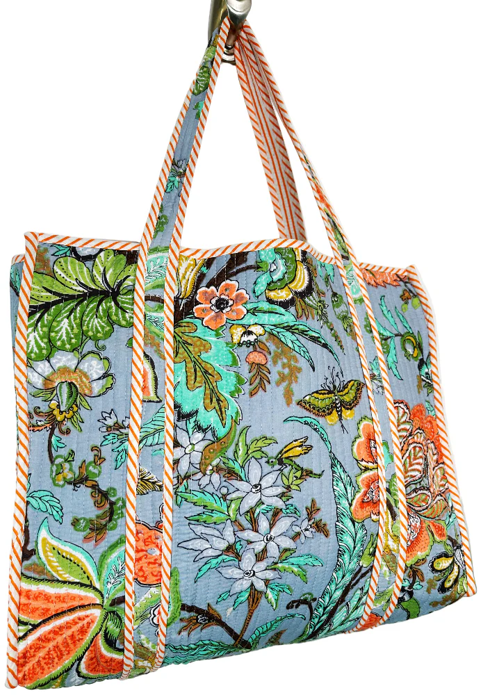 Folklore Couture Quilted Cotton Totes - 17.5" x 17.5" - Image 8